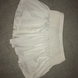 Flowy White lululemon shorts